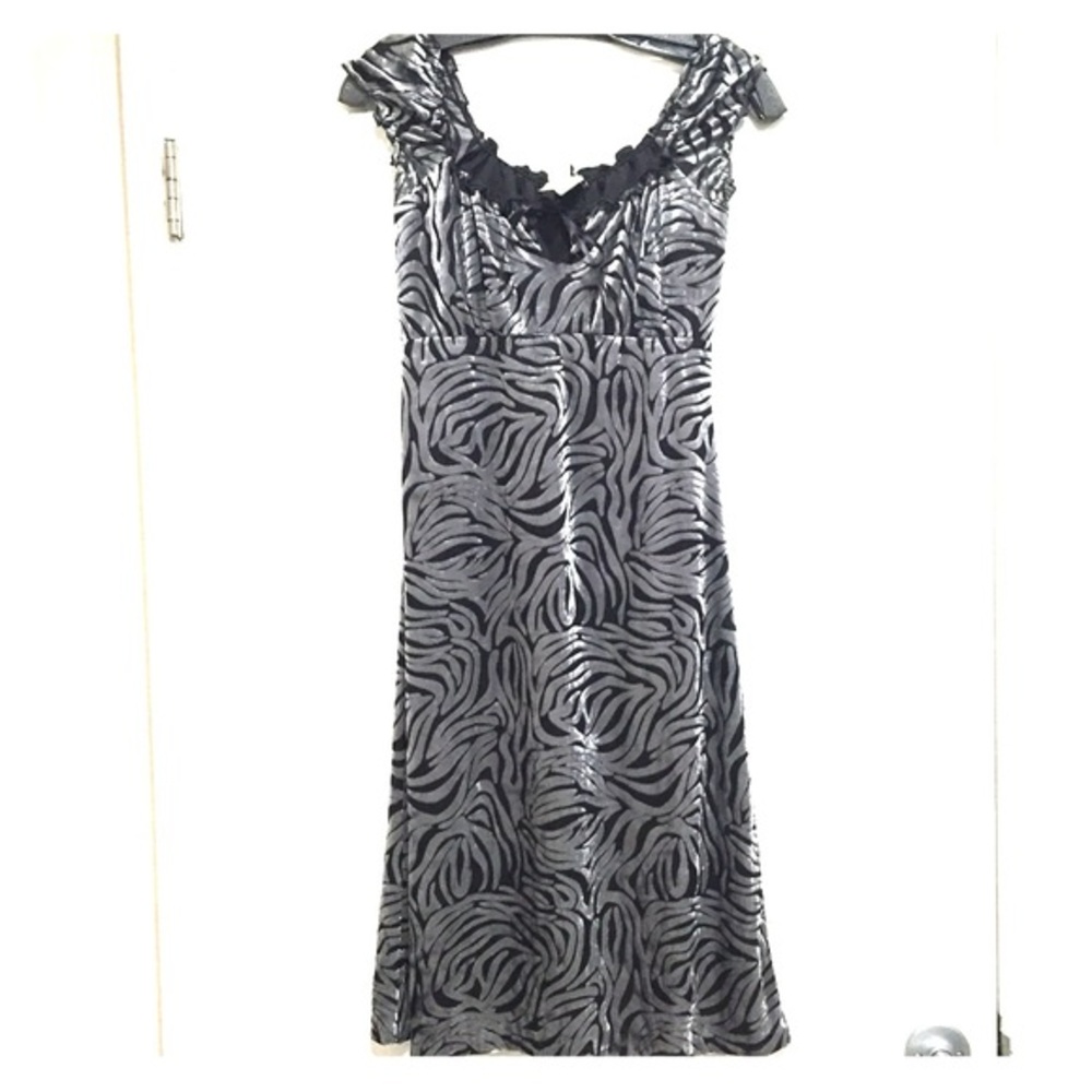 Velour Design Dress